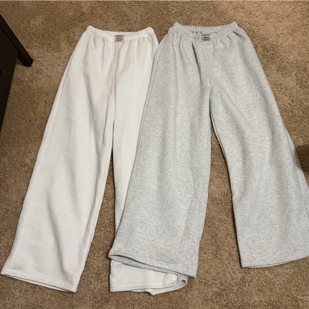 Teen Gray and White Bottoms